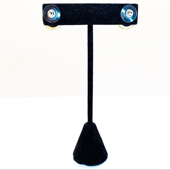 Cubic Zirconia Button CZ Earrings - Picture 3 of 8